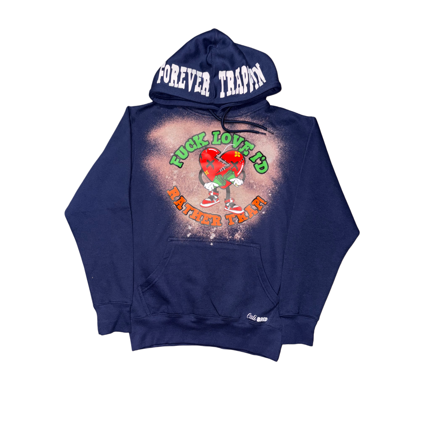 Trappin heart Bleched hoodie