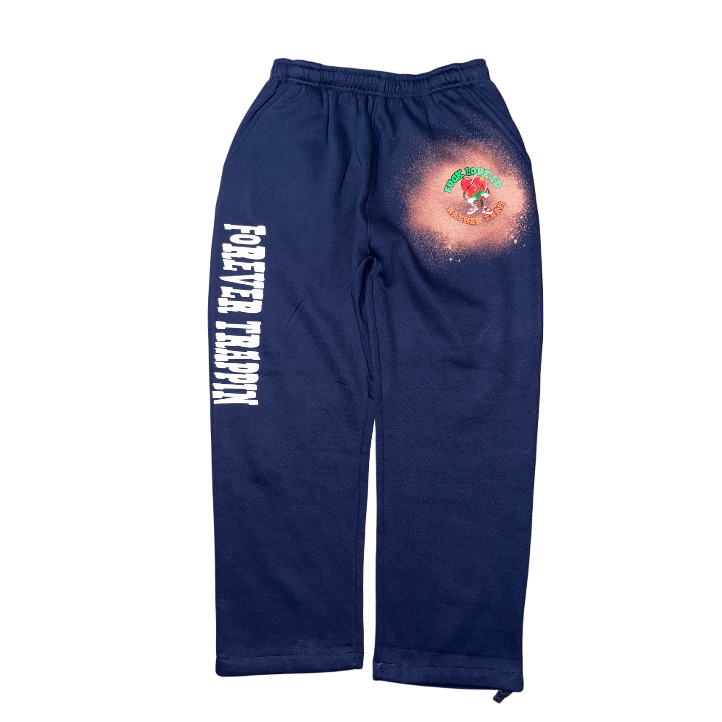 Trappin Heart bleached sweats