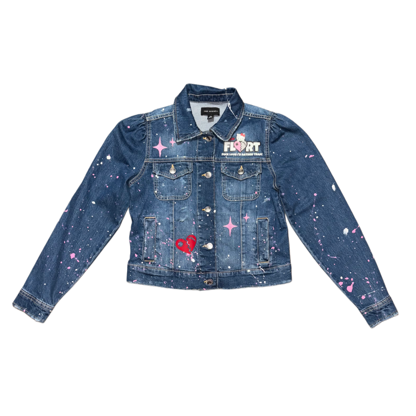 FLIRTxHelloKitty XS jean jacket (1 of 1)